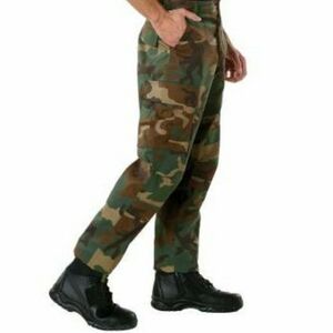 Rothco Pants Tactical BDU Woodland Camo Cargo Pocket Military Hunting Size Small